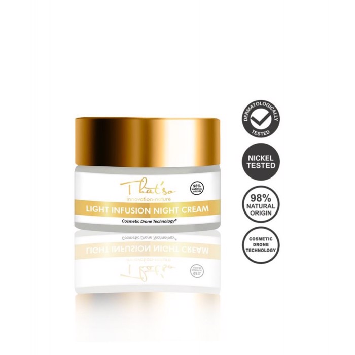 That'so Innovation Nature Light Infusion Night Cream Enudatiki Krema Nuktos 50ml