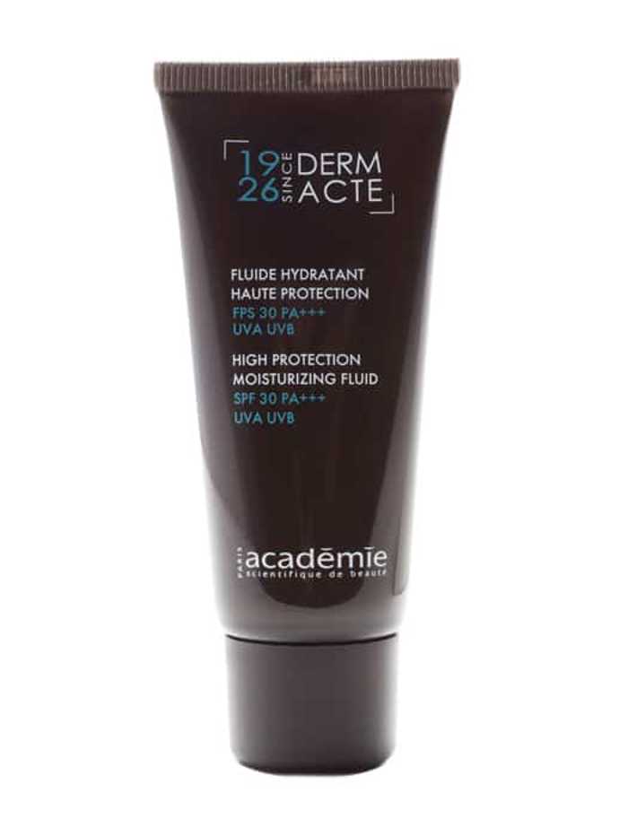 Academie Derm Acte Fluide Hydratant Haute Protection SPF 30 Leptorrefsti enudatiki krema prosopou me antiiliaki prostasia 40ml 