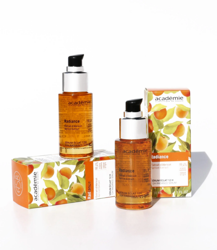 Academie Radiance Serum Eclat 12h Enudatikos oros prosopou lampsis me 12ori drasi & ekxulisma berikokou 30ml