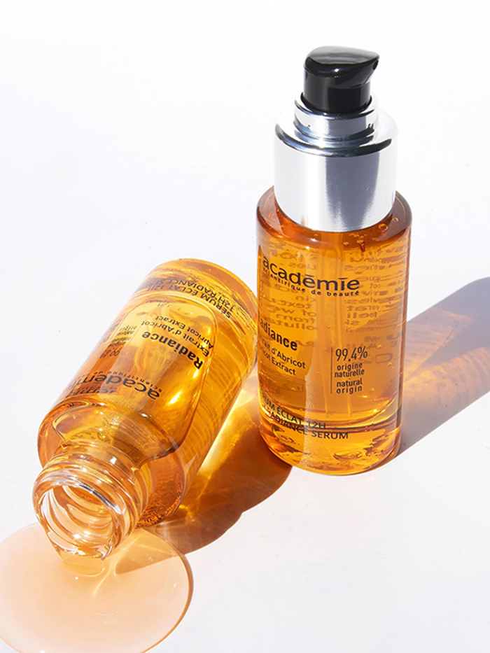 Academie Radiance Serum Eclat 12h Enudatikos oros prosopou lampsis me 12ori drasi & ekxulisma berikokou 30ml
