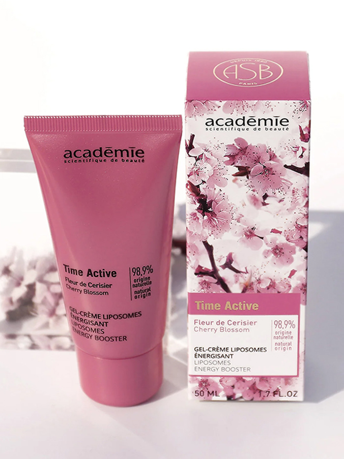 Academie Time Active 30+ Gel-Creme Liposomes Energisant Enudatiki krema ga to derma pou emfanizei ta prota simadia gransis 50ml