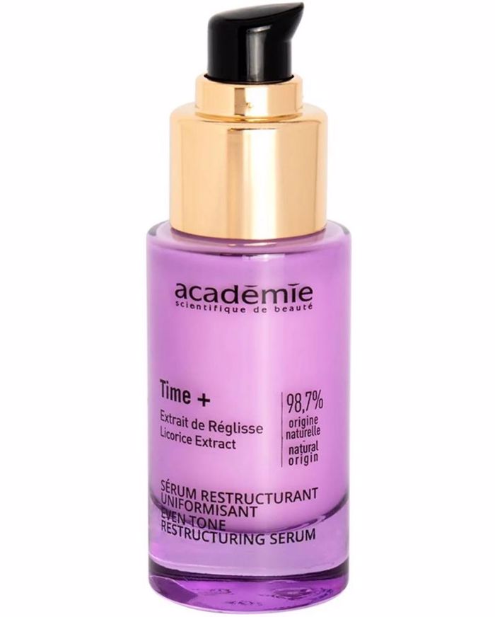 academie Time+ Serum Restructurant Uniformisant Oros anadomisis me ekxulisma gukorizas 30 ml