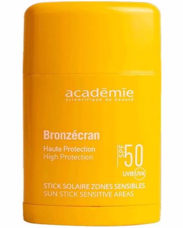 academie Bronzecran Solaire Zones Sensibles UVA/UVB Αντηλιακό στικ για το πρόσωπο, SPF50+ 10 ml