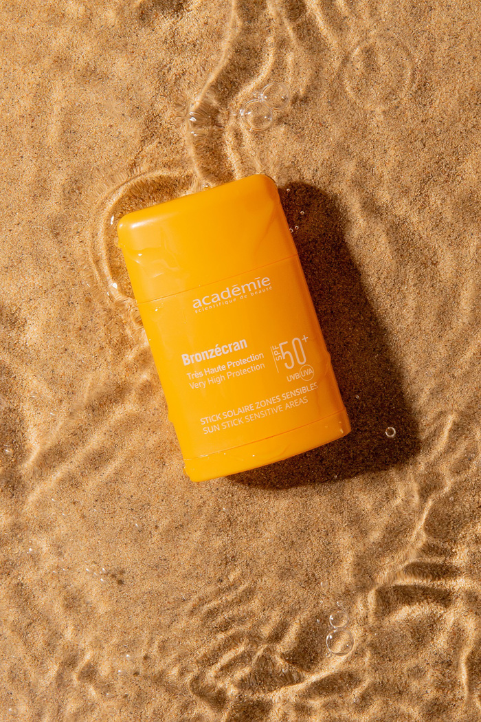academie Bronzecran Solaire Zones Sensibles UVA/UVB Antiliako stik ga to prosopo, SPF50+ 10 ml
