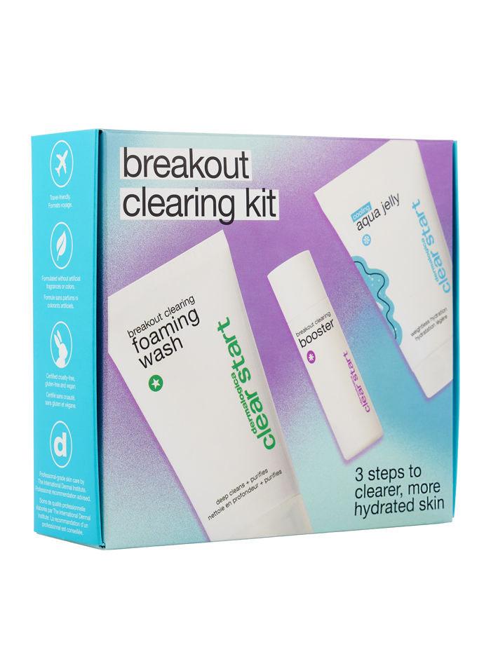 Dermalogica Clear Start Breakout Clearing Kit Paketo Peripoiisis Prosopou Kai Somatos