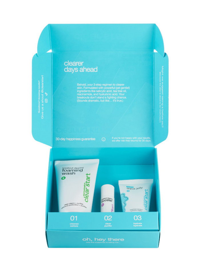 Dermalogica Clear Start Breakout Clearing Kit Paketo Peripoiisis Prosopou Kai Somatos