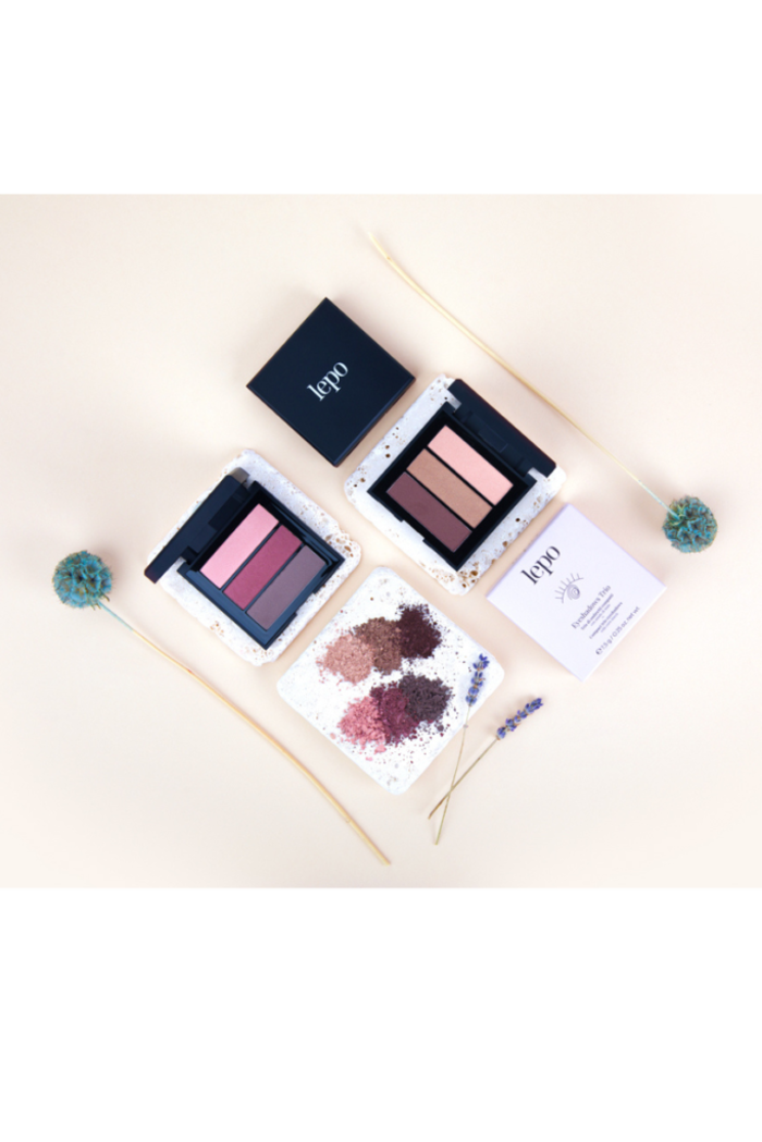 Lepo Eyeshadows Trio N.02 Rose Brown Tripli Paleta Skion Me Amulo Kalampokiou 7,5g