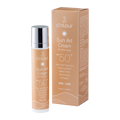 d’alour Sun Art Cream SPF 50+ Silk Mat Color (Natural tint) Antiliaki Krema upsilis Prostasias me Xroma 50 ml