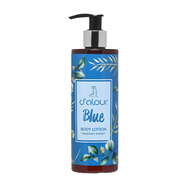 d’alour Blue Body Lotion Ενυδατικό Γαλάκτωμα Σώματος με Φυτικά Εκχυλίσματα από Φύλλα Ελιάς και Μαντζουράνα για Απαλή Επιδερμίδα και Άρωμα που Διαρκεί 300ml