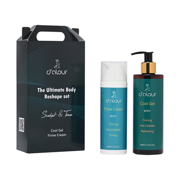 d’alour Body Sculpt & Tone set (Cool Gel & Firme Cream) Σετ Γλυπτικής Σώματος (2 Προϊόντα) Cool Gel 300ml +  Firme Cream 150ml