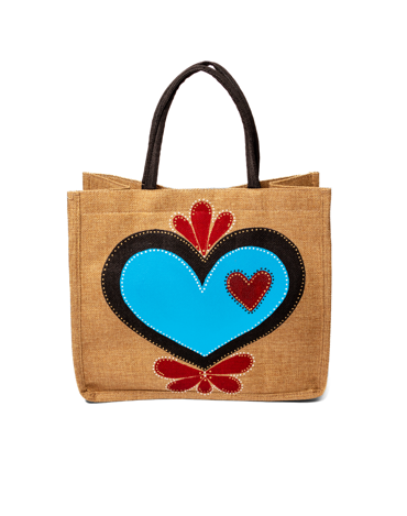 Ψαθινη shopping bag - χειροποιητη - Διαστασεις 35cmx29cm