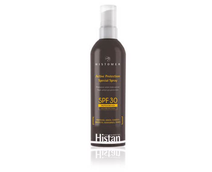 Histomer Active Protection Special Spray SPF 30 Εξαιρετικά Ενυδατικό Αντηλιακό Γαλάκτωμα σε Λεπτόρρευστη Μορφή Σπρέι με Υψηλό Δείκτη Προστασίας Ιδανικό για Ευαίσθητες Επιδερμίδες 200ml