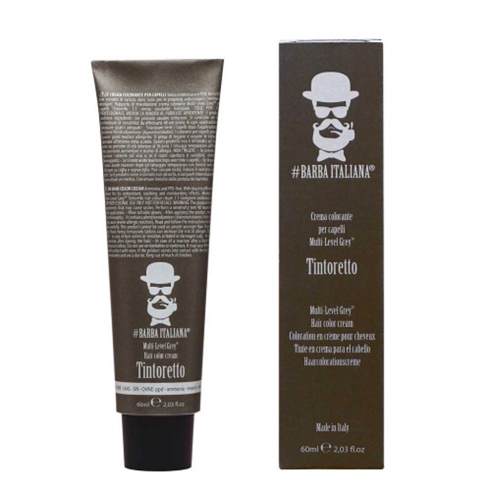 Barba Italiana – Tintoretto – Hair Color Cream Multi-Level Grey nr.6 60ml