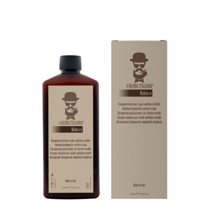 Barba Italiana - Nabucco - Soothing Shampoo for Sensitive Scalp 250ml (Sampouan kata tis xirodermias kai tou knismou)