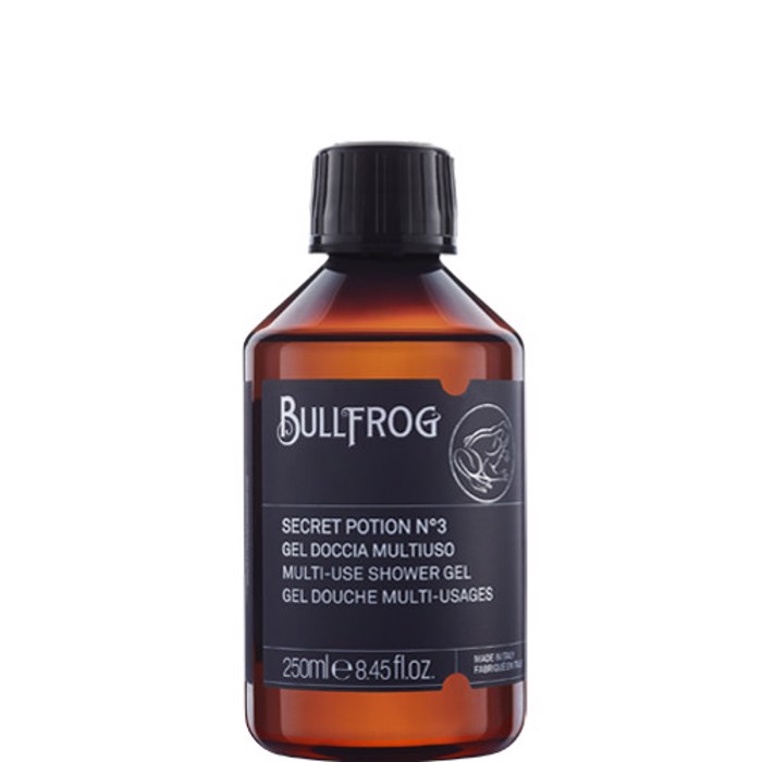 Bullfrog Multi use Shower Gel Body, hair & face Secret Potion No3 250ml (afroloutro & sampouan , ga mallia kai gneia)