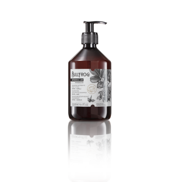Bullfrog – Botanical Lab Nourishing Restorative Shampoo 500ml (sampouan me threptiki kai tonotiki drasi)