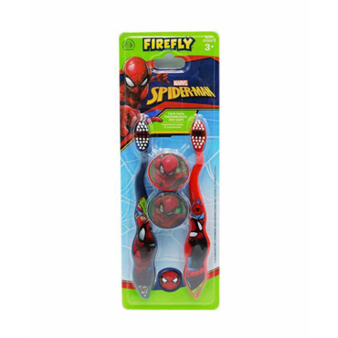 SPIDERMAN T/B WITH TWIN TRAVEL CAPS (Περιέχει 2 Οδοντόβουρτσες και 2 Καπάκια Κόκκινο και Μπλε)