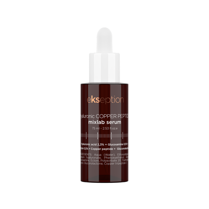Ekseption Hyaluronic Copper Peptides Mixlab Serum Enudatikos Oros Anazoognisis me Meiga Peptidion Xalkou ga Beltiosi tis Epidermidas (Liftingg Efe) 75ml