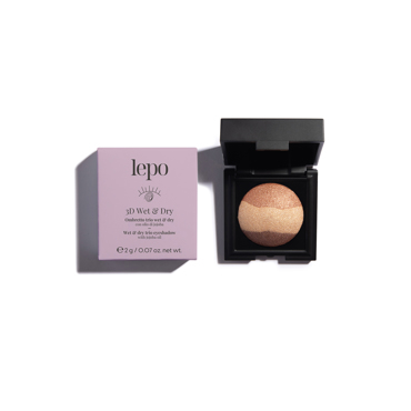 Lepo 3D WET & DRY Τριπλή Σκιά με Έλαιο Jojoba - Καφέ 2g