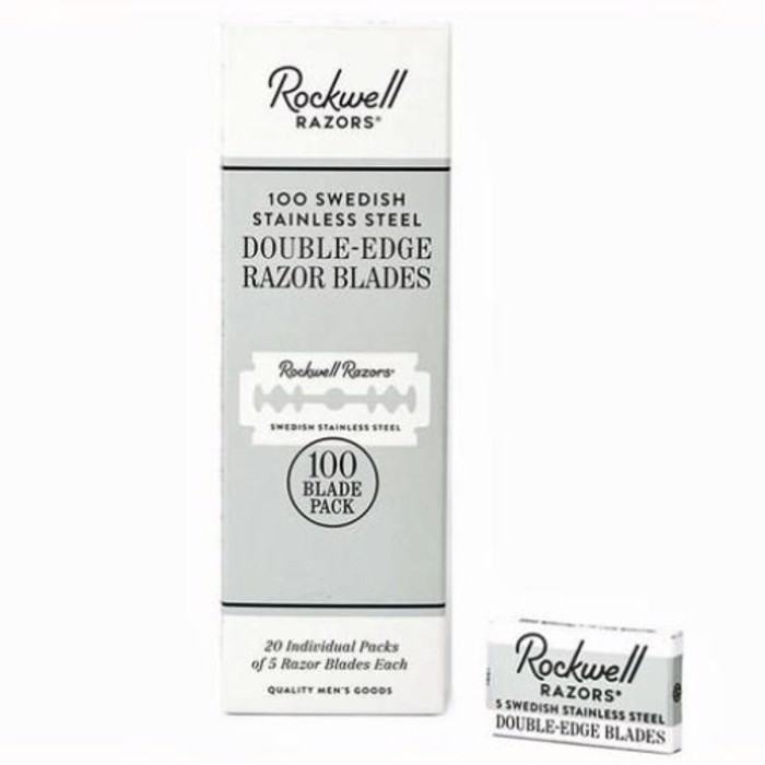 Rockwell Razors – 20 packs of 5pcs double edge razor blades