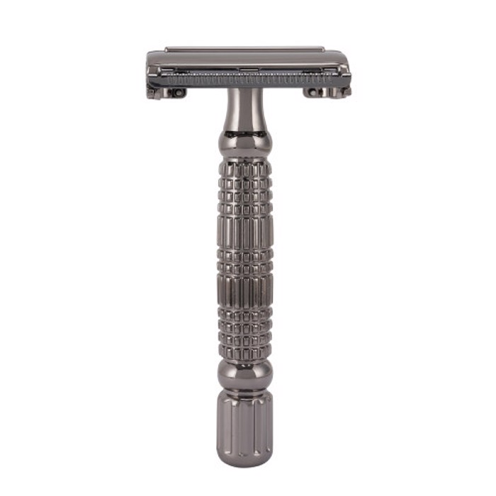 Rockwell Razors – R1 Rookie razor,gun metal chrome plated (butterfly)