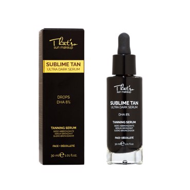 That'so Sublime Tan Ultra Dark Serum 8% DHA Self Tan Drops Ενυδατικές Σταγόνες Self tan Υψηλής Ποιότητας με DHA 30ml