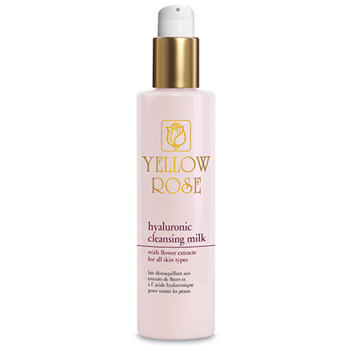 Yellow Rose HYALURONIC CLEANSING MILK Enudatiko glaktoma me ualouroniko oxu kai ekxulismata Louloudion ga ola ta dermata 200ml