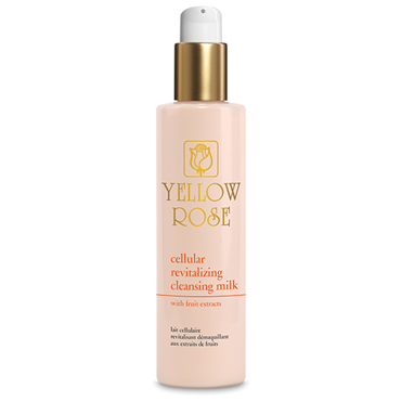 Yellow Rose CELLULAR REVITALIZING CLEANSING MILK Ενυδατικό γαλάκτωμα με βλαστοκύτταρα Μήλου, Υαλουρονικό οξύ και εκχυλίσματα Φρούτων για όλα τα δέρματα 200ml