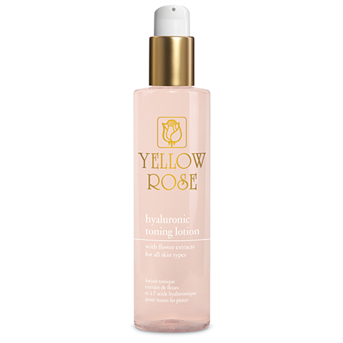 Yellow Rose HYALURONIC TONING LOTION Tonotiki losion me ualouroniko oxu kai ekxulismata louloudion ga ola ta dermata 200ml
