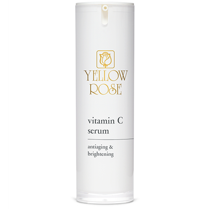 Yellow Rose VITAMIN C SERUM Antirutidikos oros susfinxis kai foteinotitas me Bitamini C, Prebiotika kai Oligpeptidia (’wrinkle-blurring’ effect) 30ml