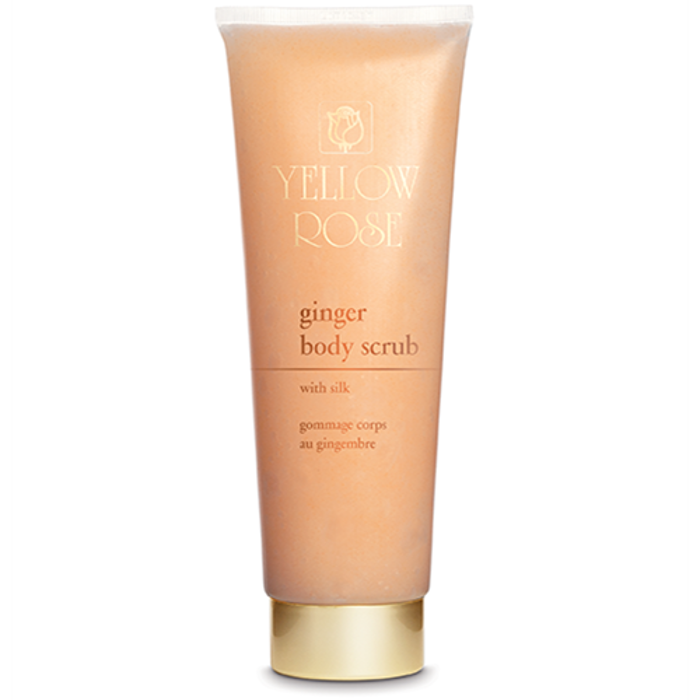 Yellow Rose GINGER BODY SCRUB Eidiko gel apolepisis somatos me Tzintzer kai proteΐnes Metaxiou 250ml