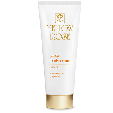 Yellow Rose GINGER BODY CREAM Ενυδατική και θρεπτική κρέμα εμπλουτισμένη με Τζίντζερ, πρωτεΐνες Μεταξιού και λιπολυτικά συστατικά 250ml