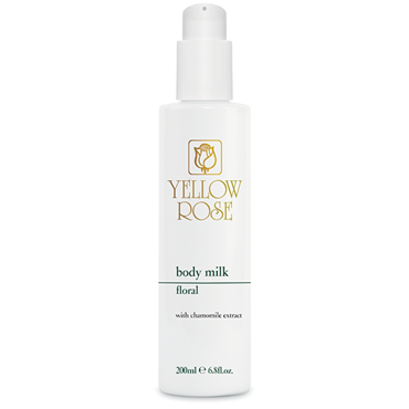 Yellow Rose BODY MILK Floral Ενυδατικό και απαλυντικό γαλάκτωμα περιποίησης σώματος 200ml