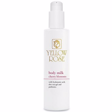 Yellow Rose BODY MILK CHERRY BLOSSOMS Ενυδατικό και απαλυντικό γαλάκτωμα με εκχύλισμα από άνθη ιαπωνικής κερασιάς (Sakura) 200ml