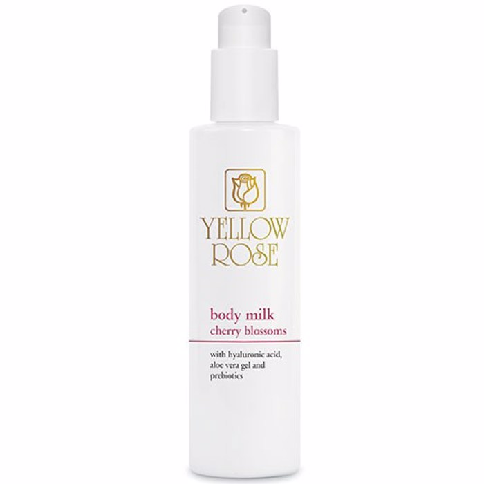 Yellow Rose BODY MILK CHERRY BLOSSOMS Enudatiko kai apaluntiko glaktoma me ekxulisma apo anthi iaponikis kerasias (Sakura) 200ml