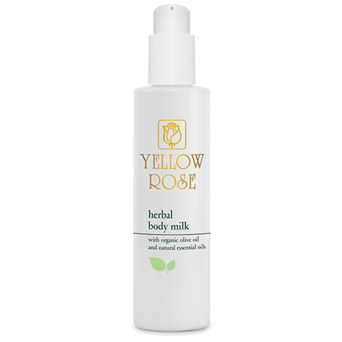 Yellow Rose HERBAL BODY MILK Enudatiko kai threptiko glaktoma me ekxulismata botanon (97% sustatika futikis proelefsis) 200ml