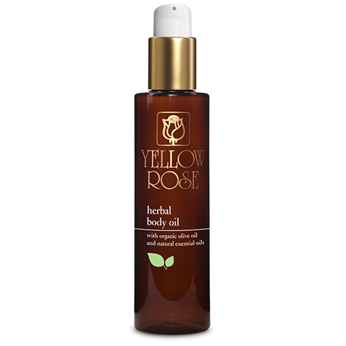 Yellow Rose HERBAL BODY OIL Threptiko ladi me futika aitheria elaia (98% sustatika futikis proelefsis) 200ml