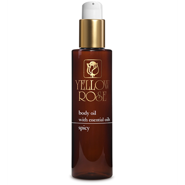 Yellow Rose BODY OIL SPICY Για απισχναντικό μασάζ με ειδικά αιθέρια έλαια και εκχυλίσματα (φύκια, κισσός) 200ml