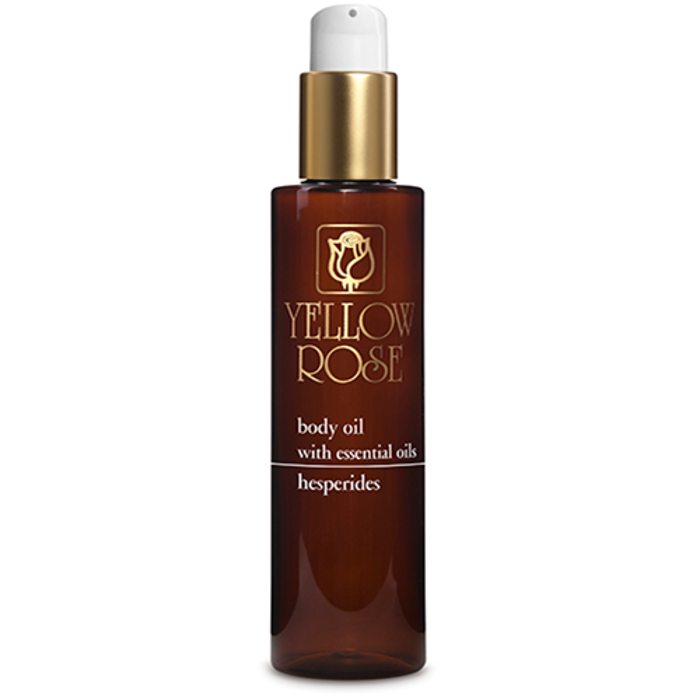 Yellow Rose BODY OIL HESPERIDES Ga xalarotiko masaz me aitheria elaia esperidoeidon, futika ladia kai ekxulismata 200ml