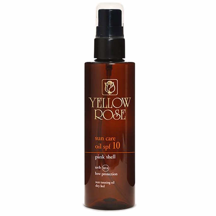 Yellow Rose SUN CARE OIL SPF 10 pink shell - Xiro antiliako ladi somatos kai mallion, me exairetika analafri ufi 200ml