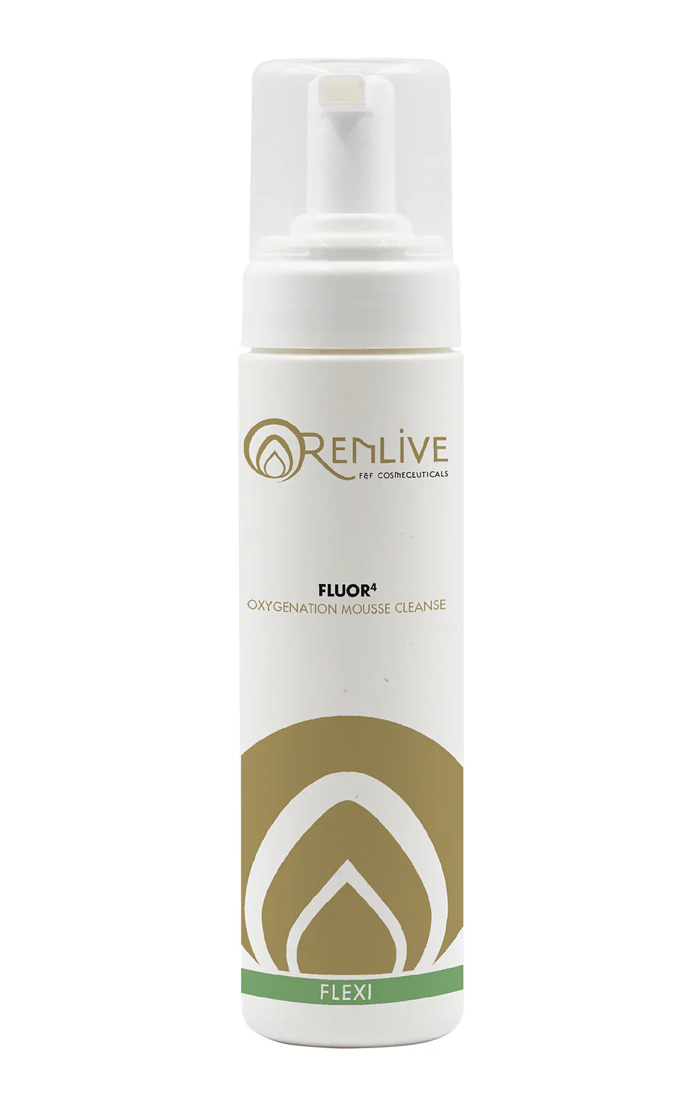 RENLIVE Fluor4 Mousse Cleanse Ipios Afros Katharismou Prosopou ga Olous tou Tupous Epidermidas - Oxugnosi Kuttariki Ananeosi 150ml