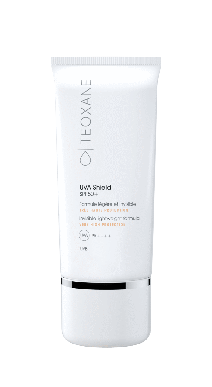 TEOXANE UVA Shield SPF50+ Antiliaki Krema me upsilo Deikti Prostasias SPF50+ kata tis UVA kai UVB Aktinobolias 50ml