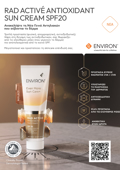 Environ Even More Sun Care+ RAD ACTIVÉ Antioxidant Sun Cream SPF20 - Antiliaki Krema me Sunduasmo Antiliakon Filtron (Antanaklastikon kai Aporrofitikon) me Antioxeidotika 100 ml